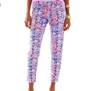 Lily Pulitzer Lola Pull On Pant Iris Blue Werk It